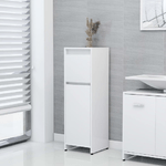 vidaXL Armadio da Bagno Bianco 30x30x95 cm in Legno Ingegnerizzato