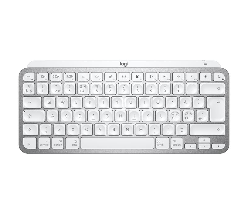 Logitech-MX-Keys-Mini-For-Mac-Minimalist-Wireless-Illuminated-Keyboard-tastiera-Bluetooth-QWERTY-Nordic-Grigio