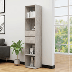 Libreria Grigio Cemento 36x30x171 cm in Truciolato