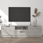 Mobile per TV Grigio Cemento 140x35x40cm Legno ingegnerizzato