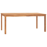 vidaXL Tavolo da Pranzo da Giardino 180x90x77 cm in Massello di Teak