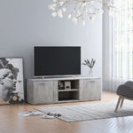 vidaXL Mobile Porta TV Grigio Cemento 120x34x37 cm in Truciolato