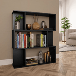 vidaXL Libreria/Divisorio Nero 80x24x96 cm in Truciolato