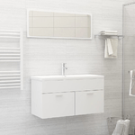 Set Mobili da Bagno Bianco in Truciolato