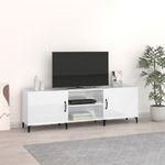 vidaXL Mobile Porta TV Bianco Lucido 150x30x50 cm in Legno ingegnerizzato