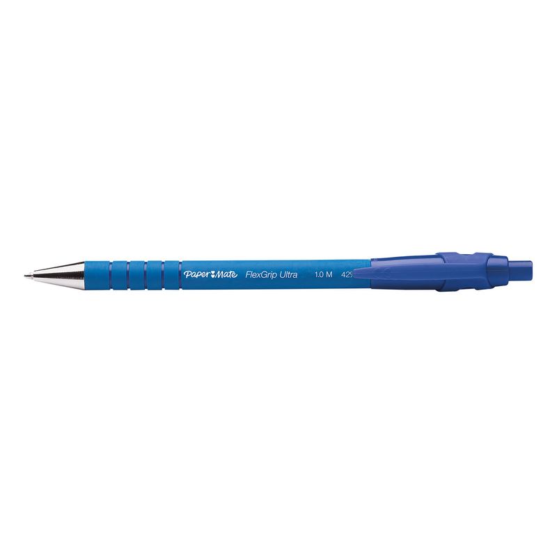 Papermate-Flexgrip-Ultra-Blu-Penna-a-sfera-retrattile-a-clip-Medio-12-pezzo-i-