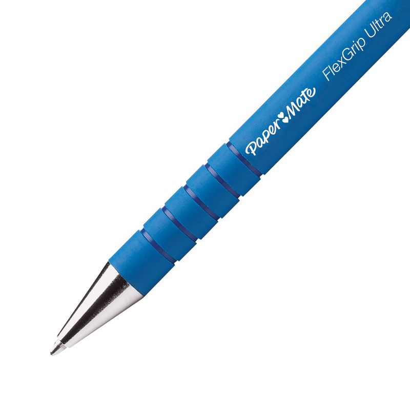 Papermate-Flexgrip-Ultra-Blu-Penna-a-sfera-retrattile-a-clip-Medio-12-pezzo-i-