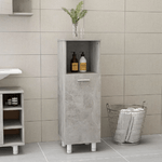 vidaXL Armadio da Bagno Grigio Cemento 30x30x95 cm in Truciolato