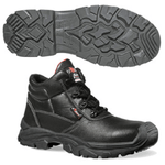 U-Power Calzatura di sicurezza Texas UK S3 SRC Rockroll - pelle grana mina idrorepellente - numero 39 - nero - U-Power