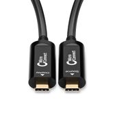 Microconnect USB3.1CC10OP cavo USB 10 m USB 3.2 Gen 1 [3.1 Gen 1] USB C Nero (Premium Optic USB-C, 10m - Supporting 4K60