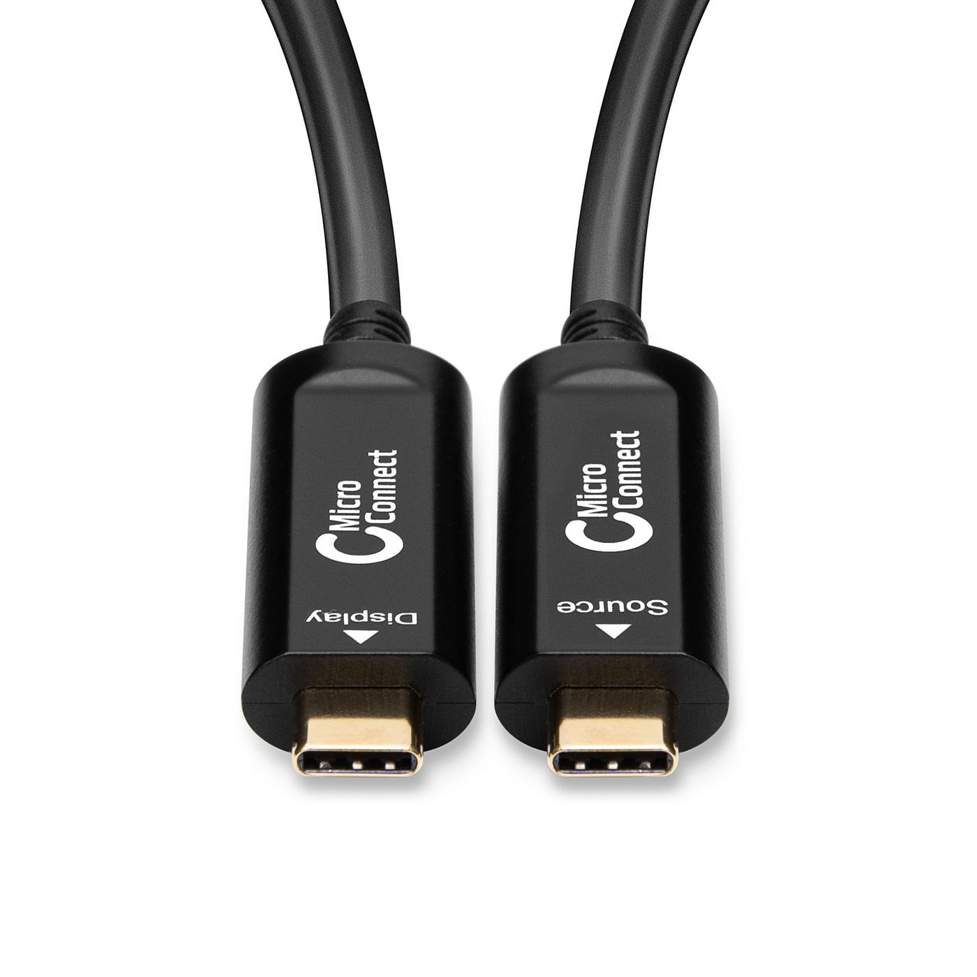 Microconnect USB3.1CC10OP cavo USB 10 m USB 3.2 Gen 1 [3.1 Gen 1] USB C Nero (Premium Optic USB-C, 10m - Supporting 4K60