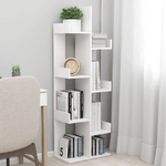 vidaXL Libreria Bianca 48x25,5x140 cm in Truciolato