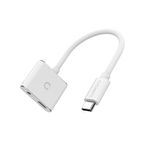 Cygnett CY2866PCCPD cavo audio 0,13 m 3.5mm USB tipo-C Bianco