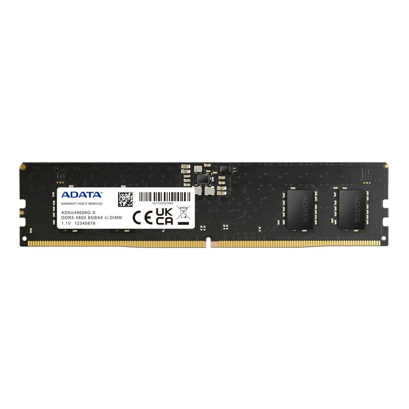 ADATA-AD5U48008G-S-memoria-8-GB-1-x-8-GB-DDR5-4800-MHz-Data-Integrity-Check--verifica-integrita-dati-