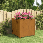 vidaXL Fioriera con Gambe Ruggine 49x47x50 cm Acciaio Corten