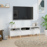 vidaXL Mobile Porta TV Bianco 150x30x44,5 cm in Legno ingegnerizzato