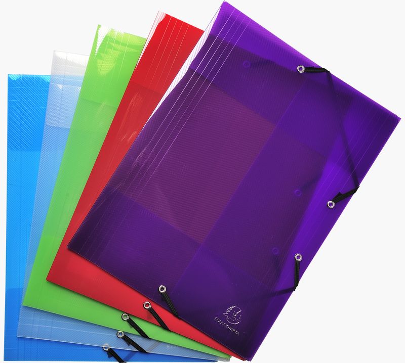 Exacompta-56701E-cartella-Polipropilene--PP--Colori-assortiti-A4