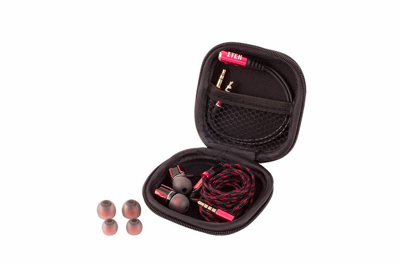 itek-Taurus-IE100-Auricolare-Cablato-In-ear-Giocare-Nero-Rosso