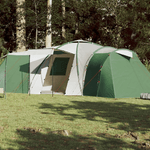 vidaXL Tenda da Campeggio 12 Persone Verde 840x720x200 cm Taffetà 185T