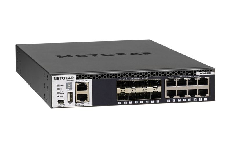 NETGEAR-M4300-8X8F-Gestito-L3-10G-Ethernet--100-1000-10000--1U-Nero