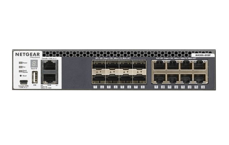 NETGEAR-M4300-8X8F-Gestito-L3-10G-Ethernet--100-1000-10000--1U-Nero