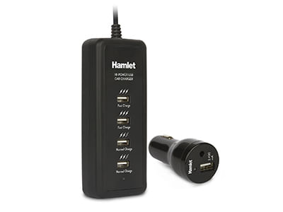 Hamlet-Car-Charger-alimentatore-usb-da-auto-5-porte-40w