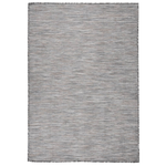 Tappeto da Esterni a Tessitura Piatta 160x230 cm Marrone e blu