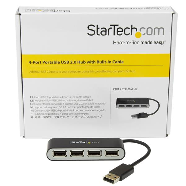 StarTech.com-Hub-USB-2.0-portatile-a-4-porte-con-cavo-integrato---Perno-e-Concentratore-USB-compatto---Mini-Hub-USB2.0