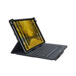 Logitech Universal Folio Cover iPad o Tablet con Tastiera Bluetooth Wireless, Per la maggior parte dei tablet da 9-10"