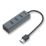 i-tec-Metal-U3HUBMETAL403-hub-di-interfaccia-USB-3.2-Gen-1--3.1-Gen-1--Type-A-5000-Mbit-s-Grigio