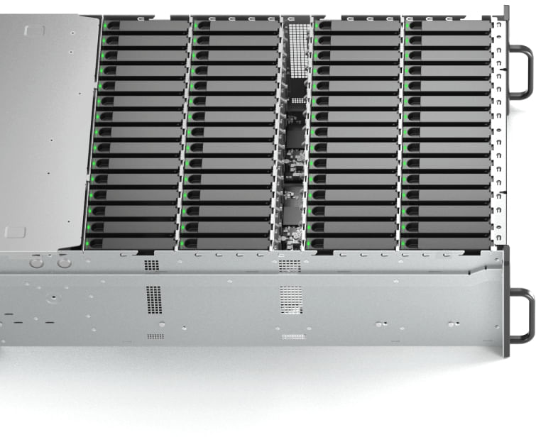 Synology Rack (4U) Box di espansione RX6022SAS -Box case - 60 alloggiamenti SAS da 3,5" - Raisl incluso - Alimentazione