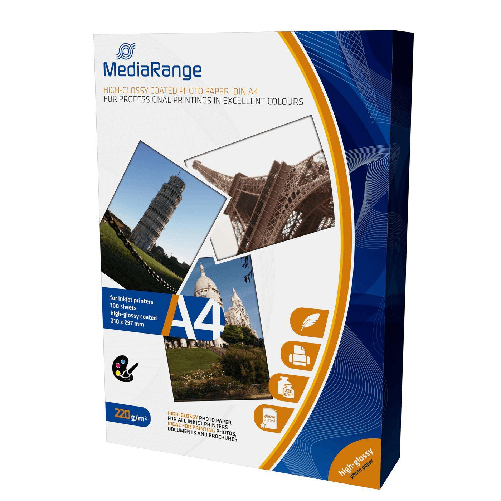 Carta-fotografica-MediaRange-210x297mm-bianca-lucida-100-fogli-220g