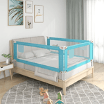 vidaXL Sponda Letto di Sicurezza per Bambini Blu 190x25 cm in Tessuto