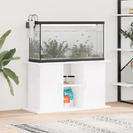 vidaXL Supporto Acquario 101x41x58 cm Legno ingegnerizzato Bianco Lucido