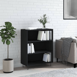 vidaXL Libreria Nera 69,5x32,5x90 cm in Legno ingegnerizzato