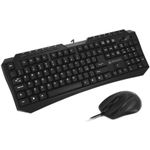 Atlantis Land P013-K207MK-U tastiera Mouse incluso Giocare USB QWERTY Italiano Nero