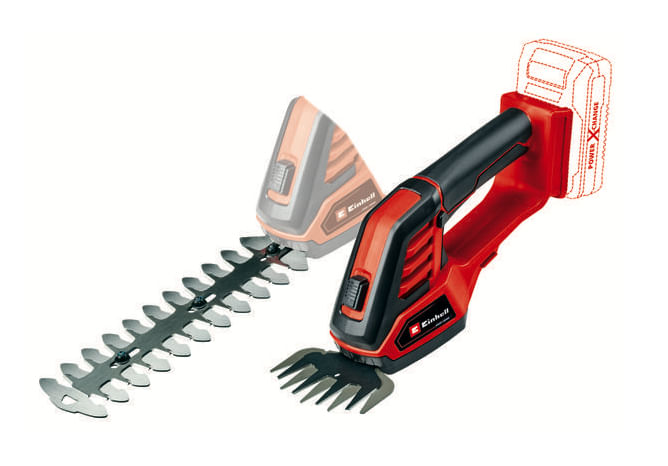 Einhell-GE-CG-18-100-cesoia-per-erba-cordless-8-mm-18-V-Ioni-di-Litio-Nero-Rosso