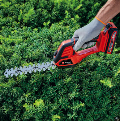 Einhell-GE-CG-18-100-cesoia-per-erba-cordless-8-mm-18-V-Ioni-di-Litio-Nero-Rosso