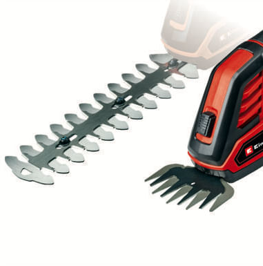 Einhell-GE-CG-18-100-cesoia-per-erba-cordless-8-mm-18-V-Ioni-di-Litio-Nero-Rosso