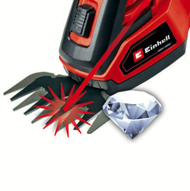 Einhell-GE-CG-18-100-cesoia-per-erba-cordless-8-mm-18-V-Ioni-di-Litio-Nero-Rosso