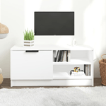 vidaXL Mobile Porta TV Bianco 80x35x36,5 cm in Legno ingegnerizzato