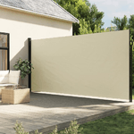 vidaXL Tenda da Sole Laterale Retrattile Crema 200x500 cm