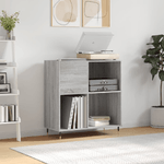 Mobile Porta Dischi Grigio Sonoma 84,5x38x89 Legno ingegnerizzato