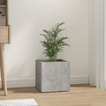 vidaXL Fioriera Grigio Cemento 40x40x40 cm in Legno ingegnerizzato