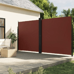 vidaXL Tenda da Sole Laterale Retrattile Marrone 200x600 cm