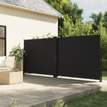 vidaXL Tenda da Sole Laterale Retrattile Nera 160x1200 cm