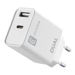 Cellular Line Cellularline Dual Charger - iPhone 8 or later