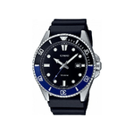 Casio MDV-107-1A2VEF orologio Orologio da polso Quarzo Nero, Blu, Stainless steel Stainless steel