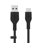 Belkin BOOSTCHARGE Flex cavo USB 1 m USB 2.0 USB A USB C Nero (FLEX USB-A/USB-C SILICONE CBL F - SILICONE CABLE SUPPORTS