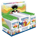 GIOTTO Espositore 15 astucci Supermina + 14 astucci Turbo Color - Giotto